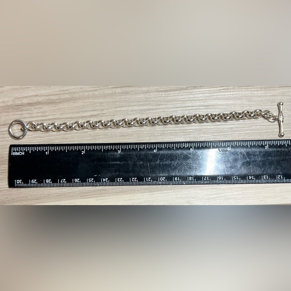 Designer Signed OTC Sterling Silver 6mm Rolo Chain Toggle Bracelet, 7.5”, 12g - Picture 4 of 4